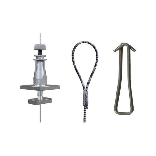 Kit de suspension par câble pour 1 unité intérieure gainable